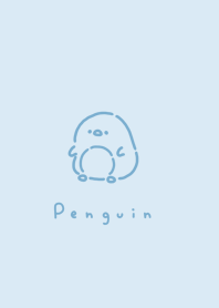 企鵝. aqua white