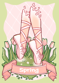 Spring-Waiting Pointe Shoes