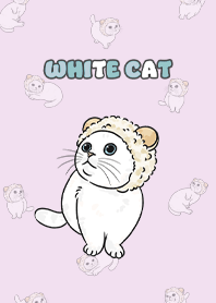 whitecat2 - periwinkle