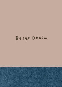 Beige and denim, two-tone.