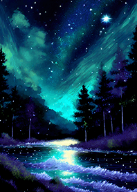 Beautiful starry night view#2034