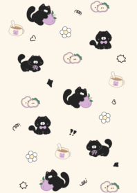 Black Cat Rabbit Mug3
