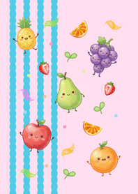 Happy Fruits Pink & Blue.2