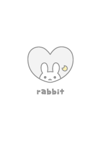 兔子 月亮 [白色]
