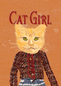 Hipster Cat Girl