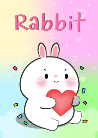 LOVE U White Rabbit Theme