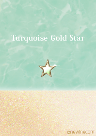 Turquoise Gold Star