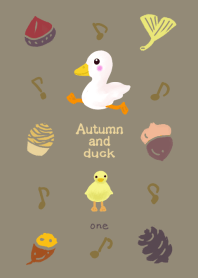 Autumn fruit and duck design01