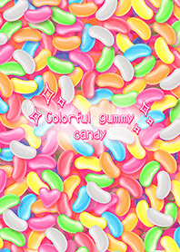 Colorful gummy candy