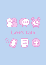 Simple icons - Baby Blue and Baby Pink