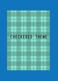 MINT GREEN CHECKERED THEME/BLUE/WHITE