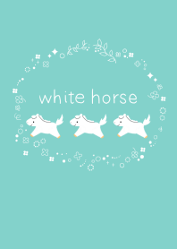 White Horse and Flower.