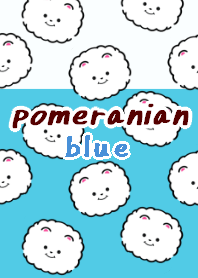 pomeranian dog theme5 blue