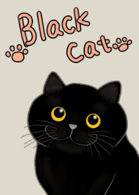 Love♡Love 黒猫♡simple gray ver.