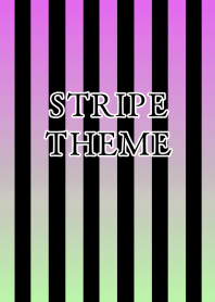 GRADATION STRIPE-PINK GREEN-BLACKj