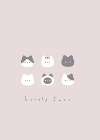 いろんなネコ。くすみピンク