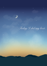 Today I did my best.