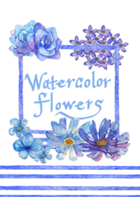 Wotercolor fiowers