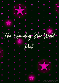 広がるピンクの星の世界