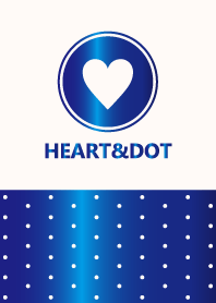 HEART&DOT -GROSSY BLUE-