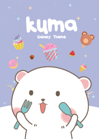 Kuma Cutie Galaxy Violet