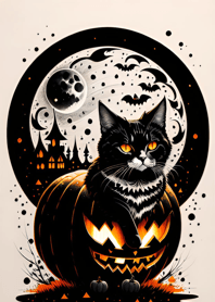 halloween cat FC395E