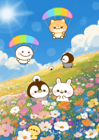 ぴよたぬ♡春日和