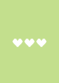 ミニドット絵ハート(グリーン15)