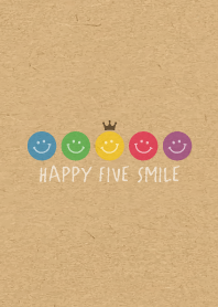 HAPPY CROWN SMILE -5color KRAFT- 34