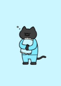 Pajamas black cat 06