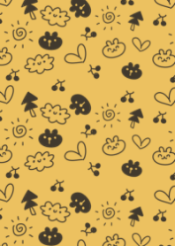 drawing of kraft paper