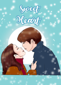 My sweet heart couple : The moon