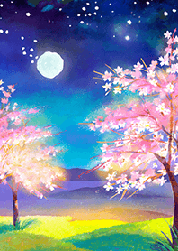 美しい夜桜の着せかえ#2120