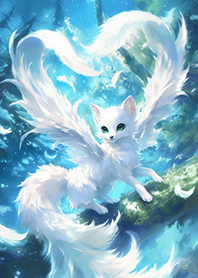 夢幻の天使愛心白狐❤️