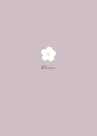 Simple Small Flower / Dull PinkGraige