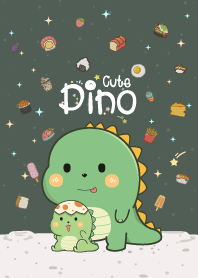 Dino Cute Mini Night Green