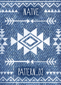 Native pattern02-jeans -
