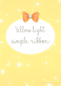 Yellow light simple ribbon
