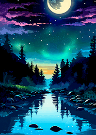 Beautiful starry night view#1321