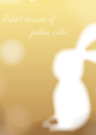Rabbit dreams of golden color.