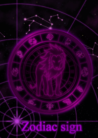 狮子座星图紫色 2