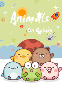 Animals in galaxy green