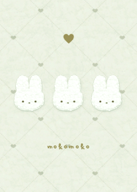 Fluffy Rabbit Tile1  - Green Tea