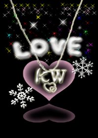 イニシャル33 K&W 　LOVE＆ハート