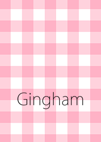 Gingham Pink By Pretty Poodle Line Theme Line Store