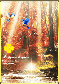 Lucky Bluebird and Deer Autumn*
