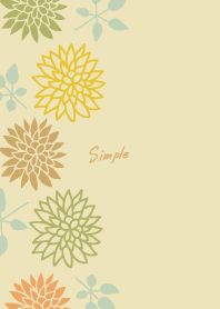 Flowers and leaves left19 from Japan