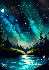Beautiful starry night view#1113