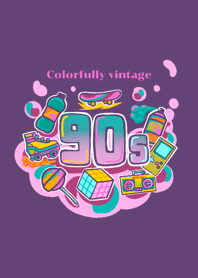 90s colorfully vintage