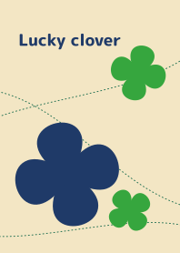 Lucky clover (Beige & Navy ver.)